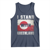 I Stand With Greenland Tank Top Support Greenlanders Vintage Greenland Flag