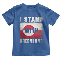 I Stand With Greenland Toddler T Shirt Support Greenlanders Vintage Greenland Flag