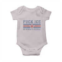 Fck Ice No Human Is Illegal Baby Onesie Political Protest Immigration Activist