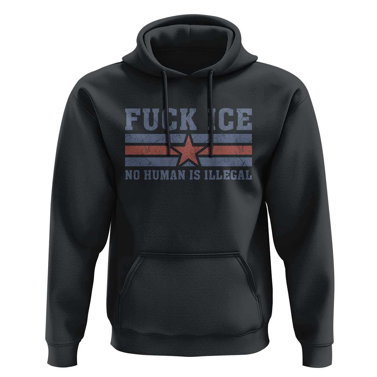 Fck Ice No Human Is Illegal Hoodie Political Protest Immigration Activist