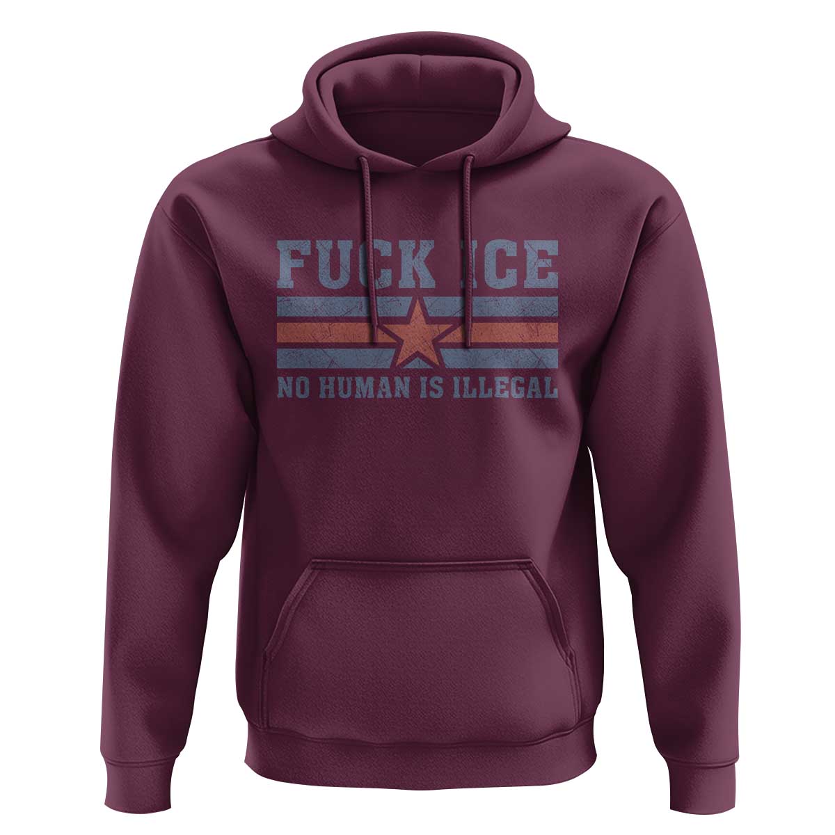Fck Ice No Human Is Illegal Hoodie Political Protest Immigration Activist