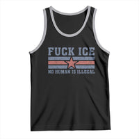 Fck Ice No Human Is Illegal Tank Top Political Protest Immigration Activist