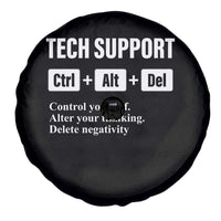 Funny Tech Support Spare Tire Cover Ctrl Alt Del Control Yourself Alter Your Thinking Delete Negativity