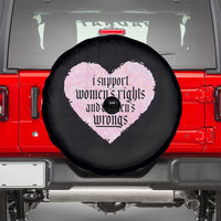 Funny I Support Women's Rights And Women's Wrongs Spare Tire Cover Barbed Wire Heart