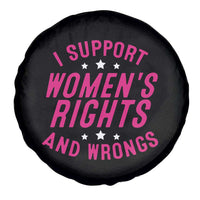 Funny I Support Women's Rights And Wrongs Spare Tire Cover Feminist Star