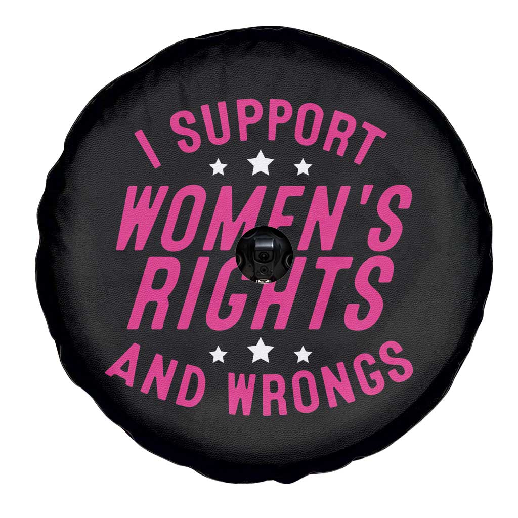 Funny I Support Women's Rights And Wrongs Spare Tire Cover Feminist Star
