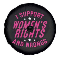Funny I Support Women's Rights And Wrongs Spare Tire Cover Feminist Star