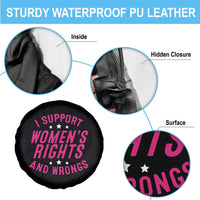 Funny I Support Women's Rights And Wrongs Spare Tire Cover Feminist Star