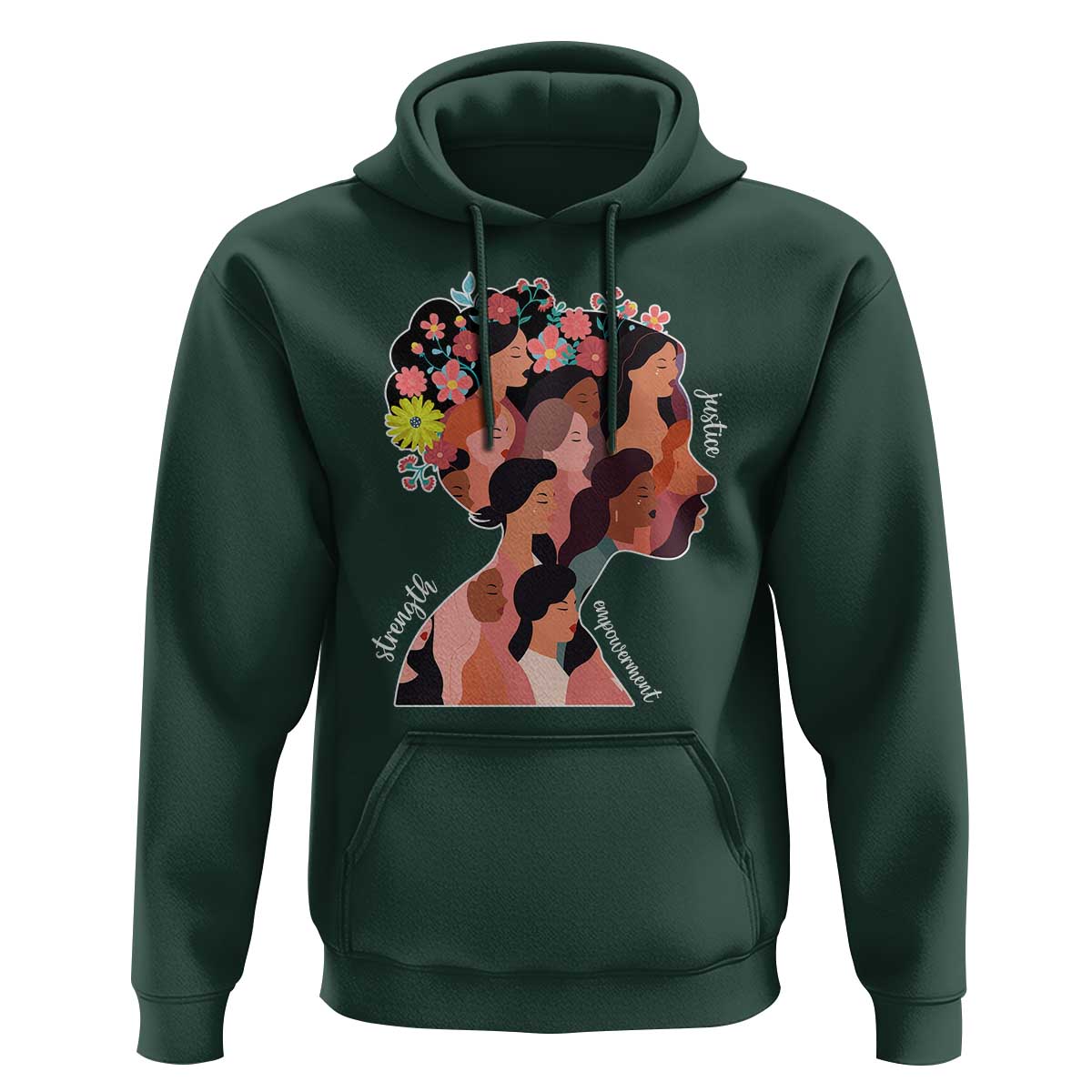 International Women's Day Hoodie Justice Strength Empowerment Feminist
