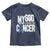 Colorectal Cancer Awareness Toddler T Shirt My God Is Stronger Than Cancer