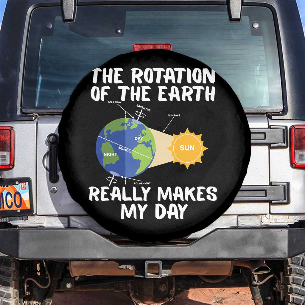 Funny The Rotation Of The Earth Really Makes My Day Spare Tire Cover Climate Change Earth Day