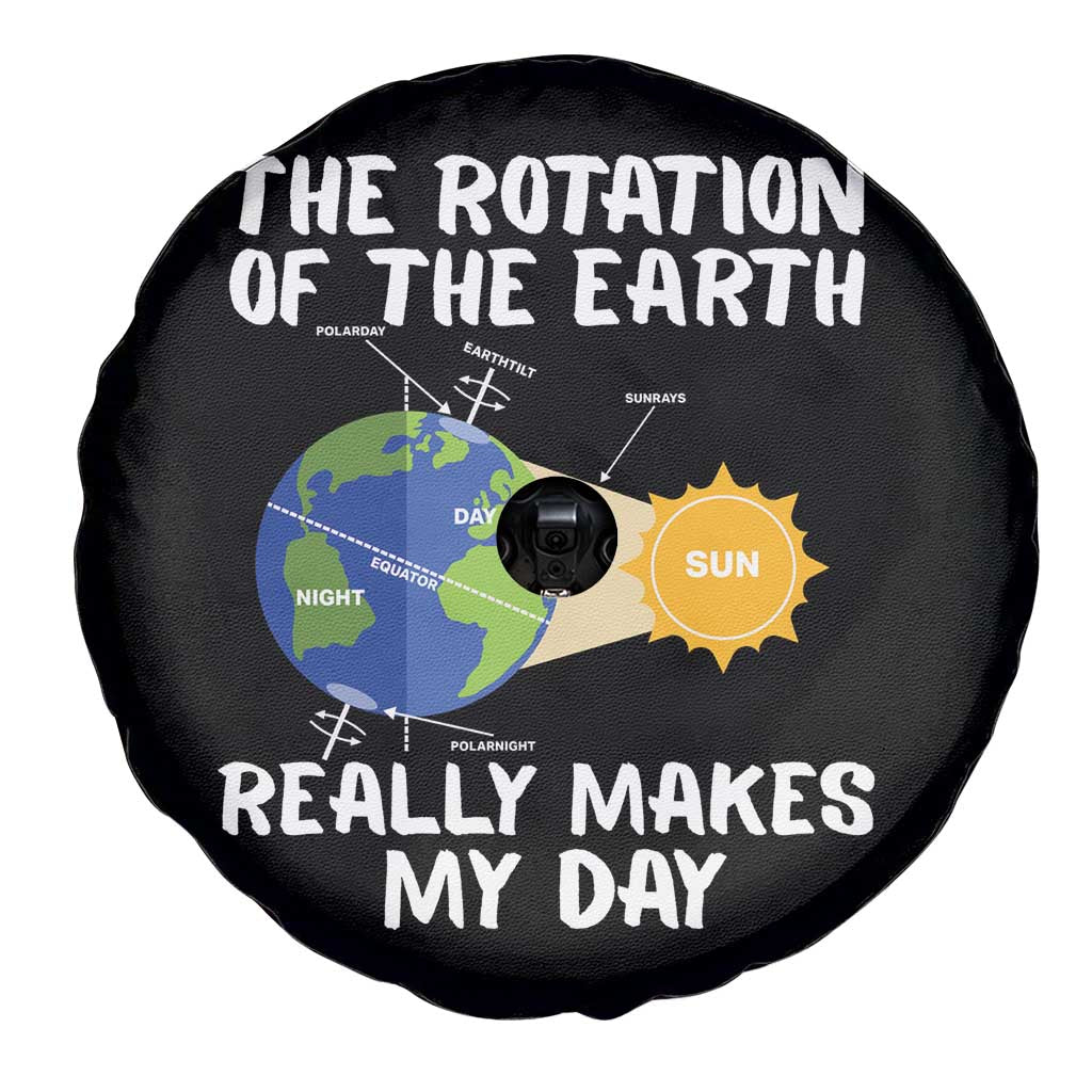Funny The Rotation Of The Earth Really Makes My Day Spare Tire Cover Climate Change Earth Day