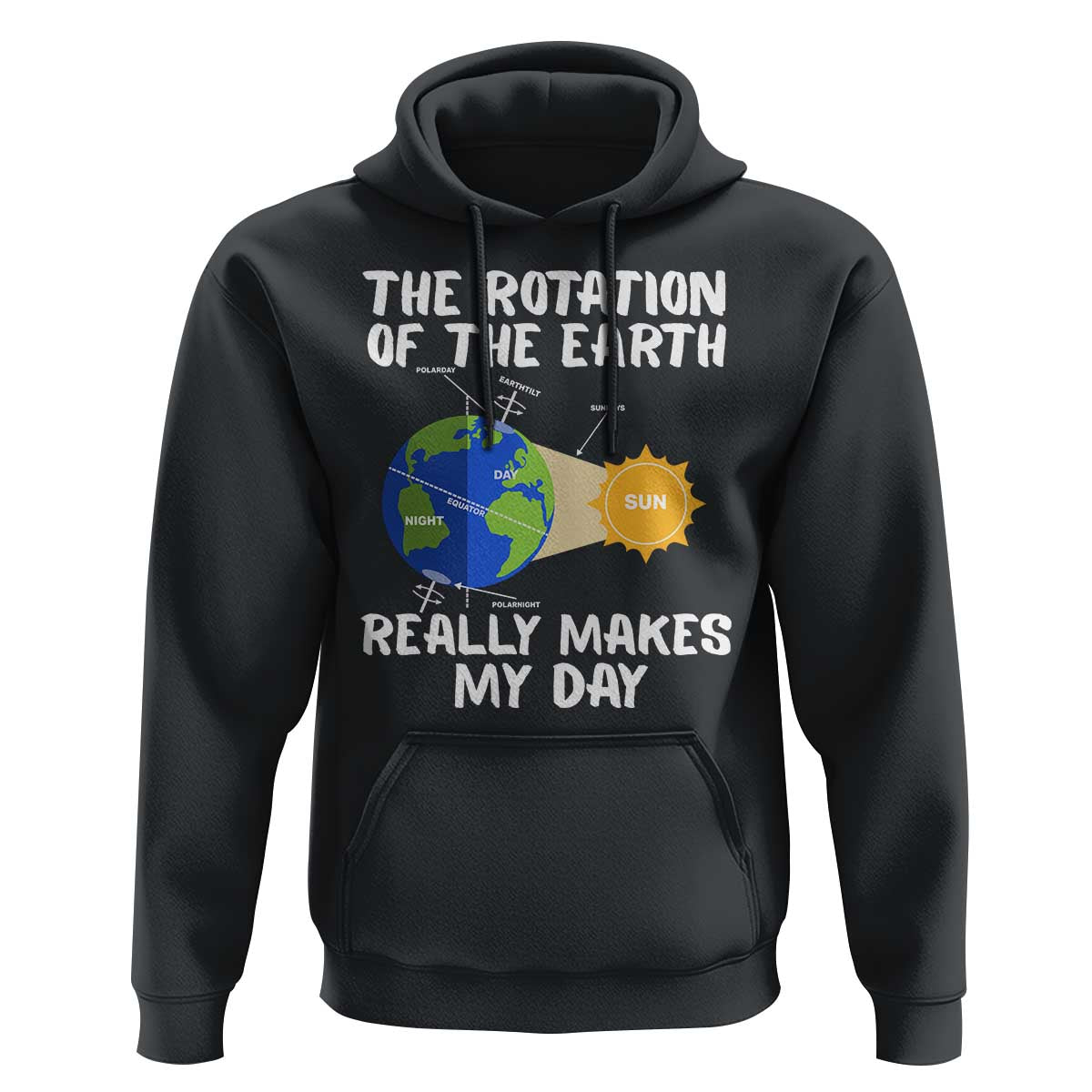 Funny The Rotation Of The Earth Really Makes My Day Hoodie Climate Change Earth Day