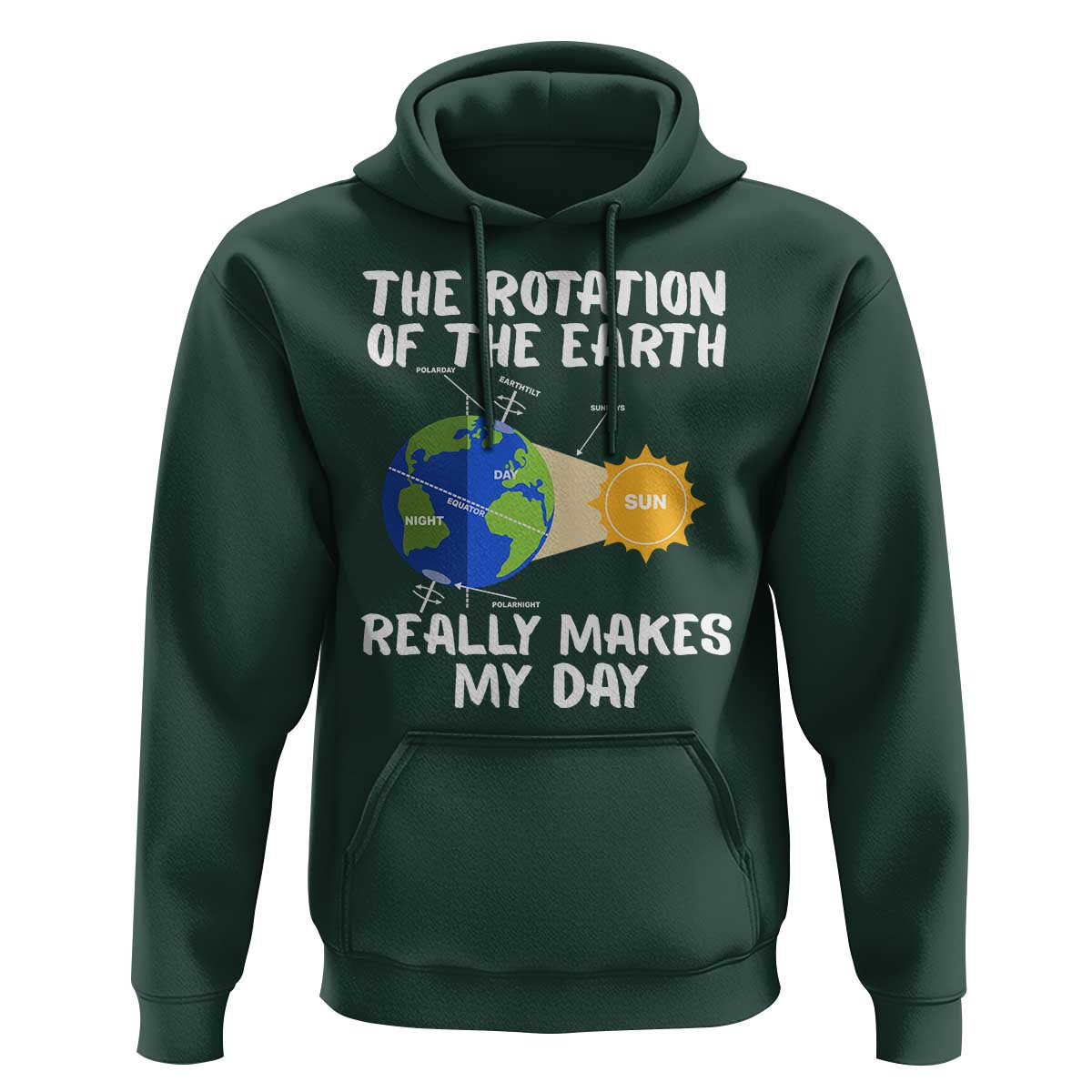 Funny The Rotation Of The Earth Really Makes My Day Hoodie Climate Change Earth Day