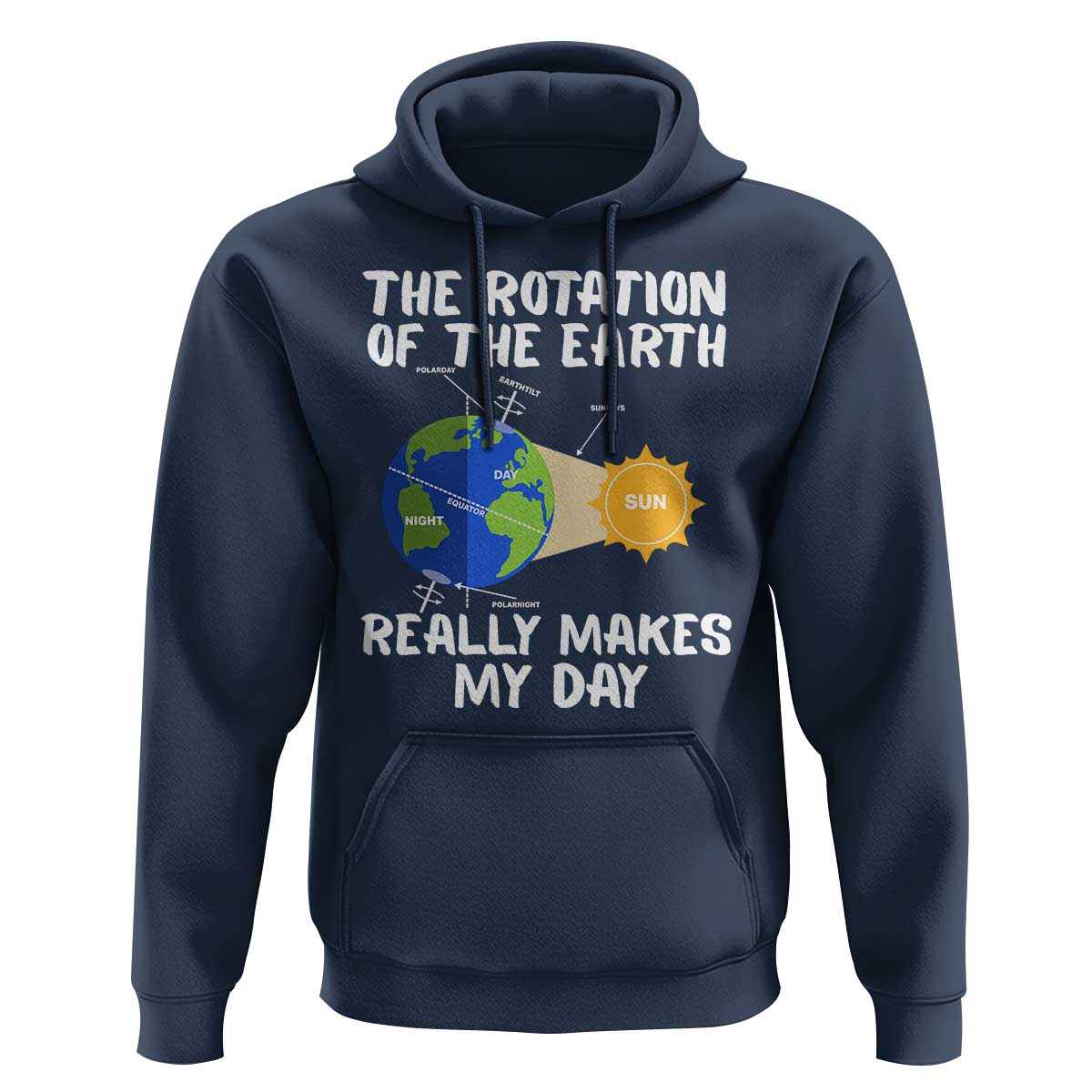 Funny The Rotation Of The Earth Really Makes My Day Hoodie Climate Change Earth Day