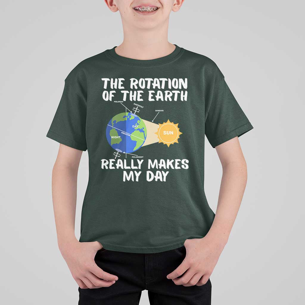 Funny The Rotation Of The Earth Really Makes My Day T Shirt For Kid Climate Change Earth Day