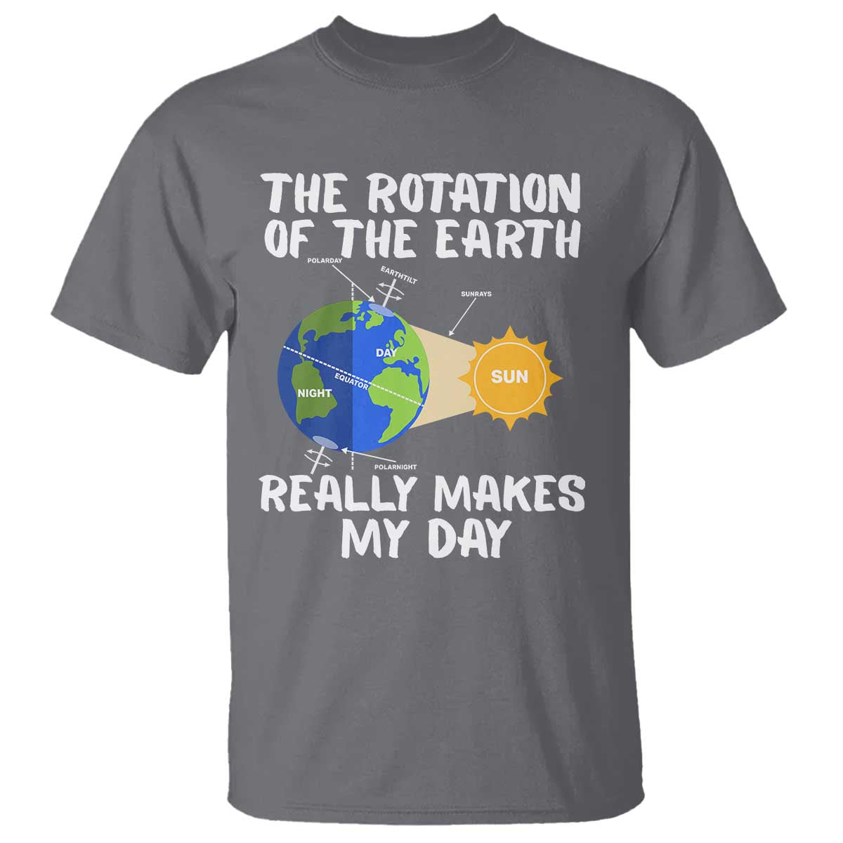 Funny The Rotation Of The Earth Really Makes My Day T Shirt Climate Change Earth Day