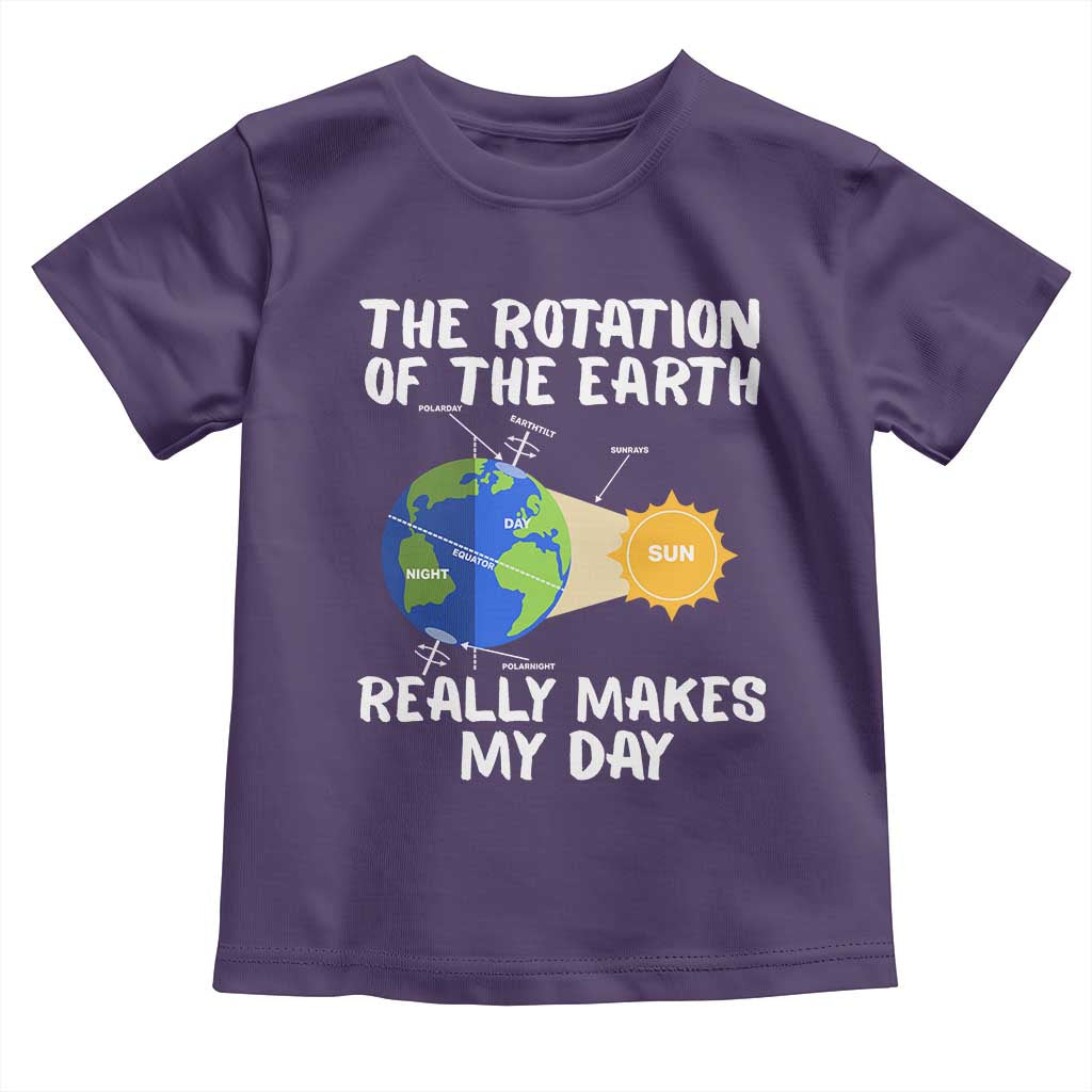Funny The Rotation Of The Earth Really Makes My Day Toddler T Shirt Climate Change Earth Day