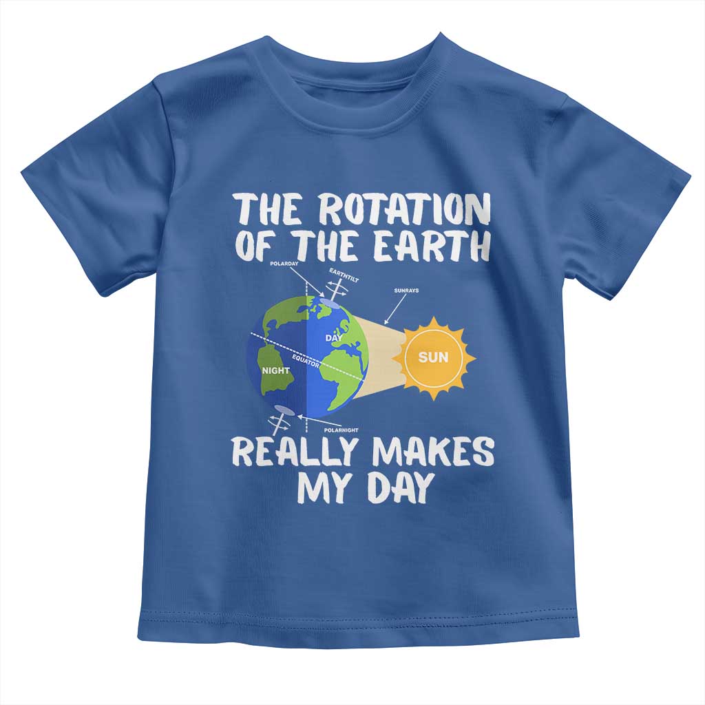 Funny The Rotation Of The Earth Really Makes My Day Toddler T Shirt Climate Change Earth Day