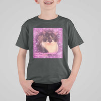 Funny Save The Environment Eat Plastic T Shirt For Kid Cat Meme