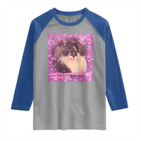 Funny Save The Environment Eat Plastic Raglan Shirt Cat Meme