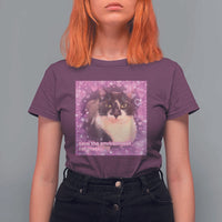 Funny Save The Environment Eat Plastic T Shirt For Women Cat Meme