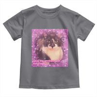Funny Save The Environment Eat Plastic Toddler T Shirt Cat Meme