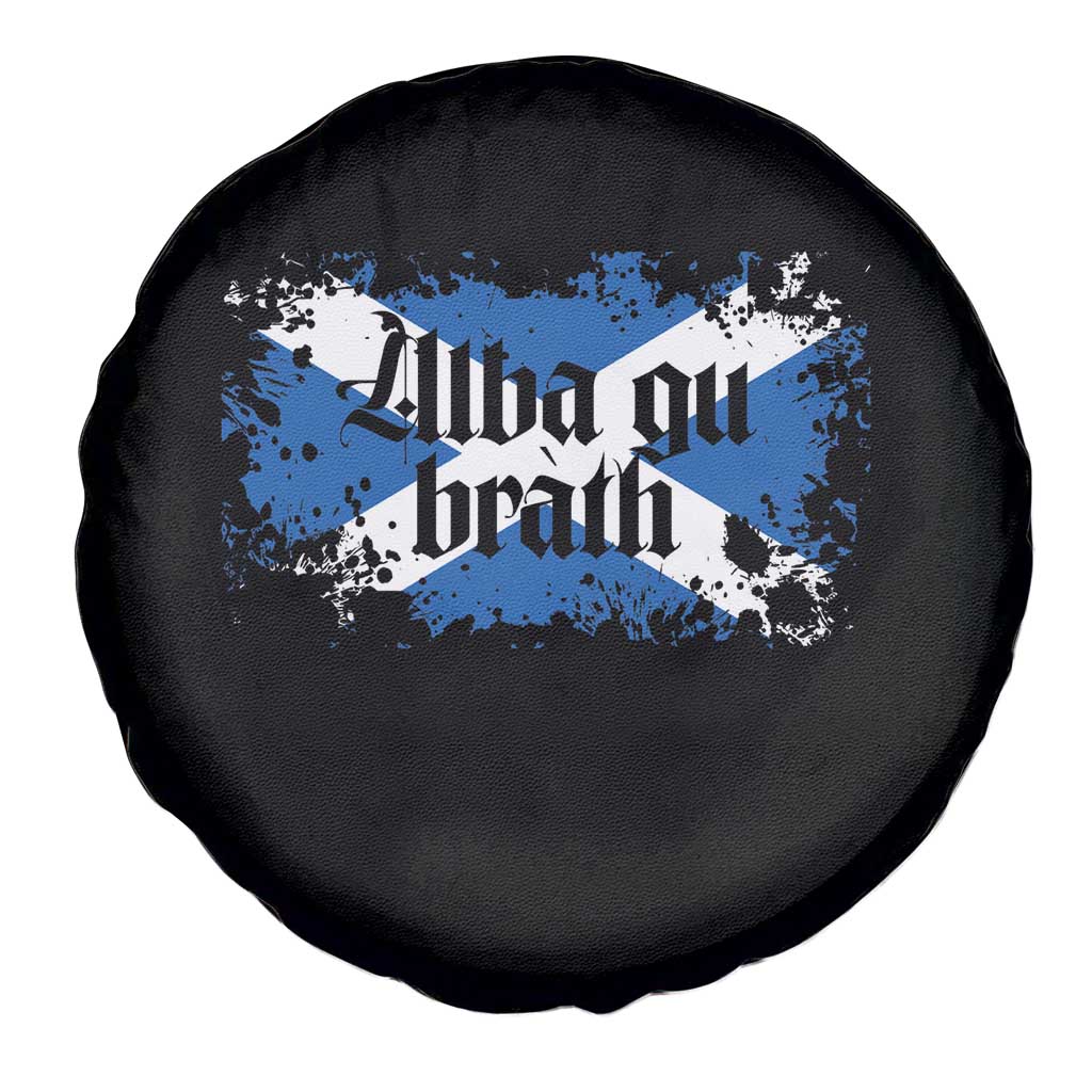 Alba Gu Brath Spare Tire Cover Vintage Scottish Scotland Flag Saltire