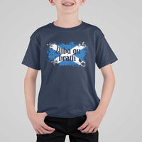 Alba Gu Brath T Shirt For Kid Vintage Scottish Scotland Flag Saltire