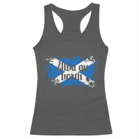 Alba Gu Brath Racerback Tank Top Vintage Scottish Scotland Flag Saltire