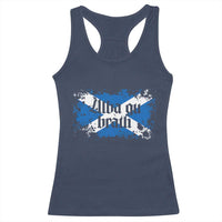 Alba Gu Brath Racerback Tank Top Vintage Scottish Scotland Flag Saltire