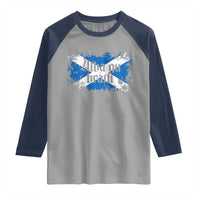 Alba Gu Brath Raglan Shirt Vintage Scottish Scotland Flag Saltire