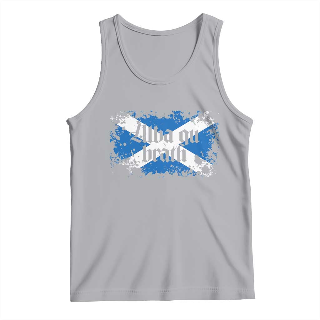 Alba Gu Brath Tank Top Vintage Scottish Scotland Flag Saltire