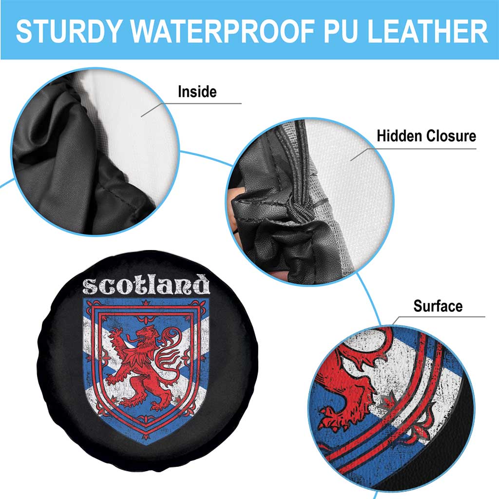 Scottish Pride Spare Tire Cover Scottish Rampant Lion Flag Scotland Coat of Arms