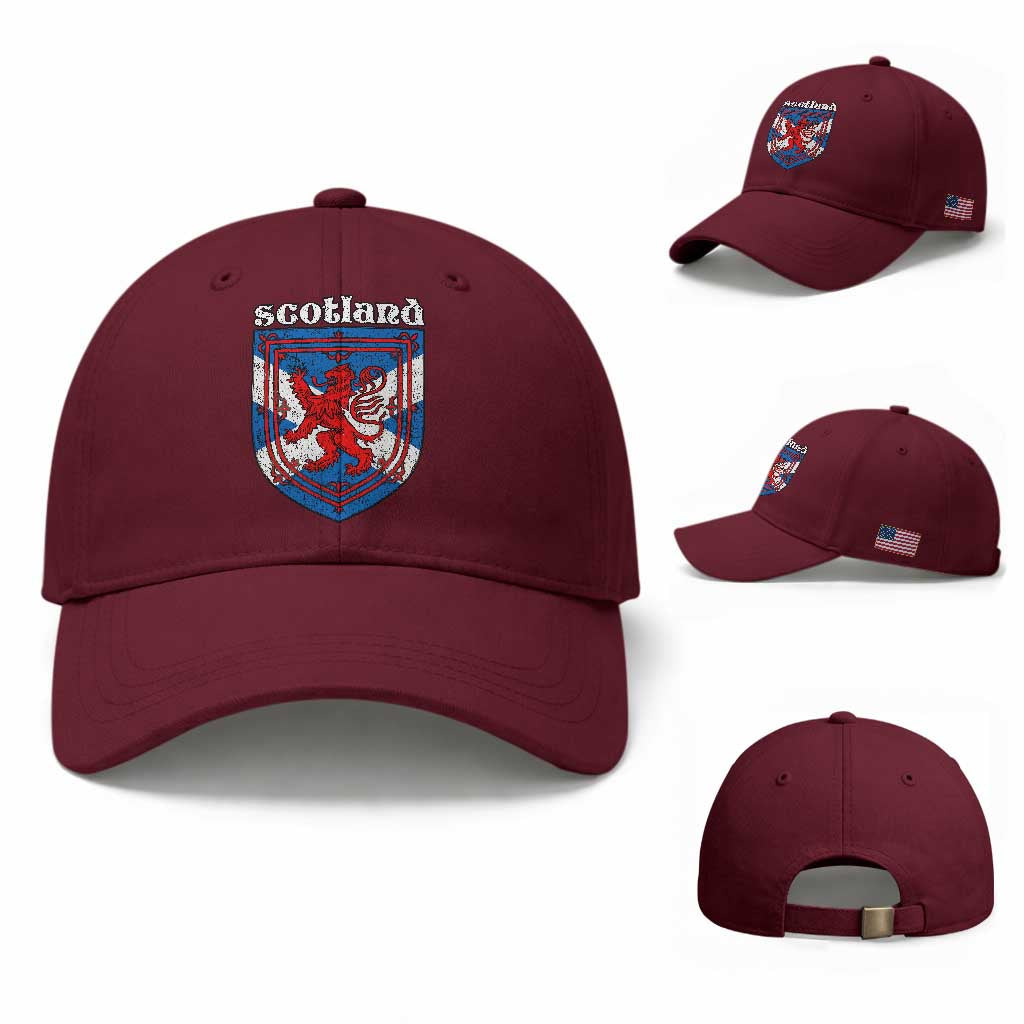 Scottish Pride Baseball Cap Scottish Rampant Lion Flag Scotland Coat of Arms