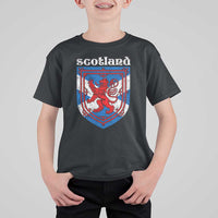 Scottish Pride T Shirt For Kid Scottish Rampant Lion Flag Scotland Coat of Arms