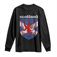 Scottish Pride Long Sleeve Shirt Scottish Rampant Lion Flag Scotland Coat of Arms