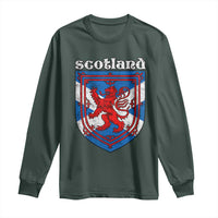 Scottish Pride Long Sleeve Shirt Scottish Rampant Lion Flag Scotland Coat of Arms