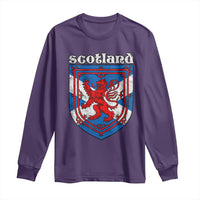 Scottish Pride Long Sleeve Shirt Scottish Rampant Lion Flag Scotland Coat of Arms