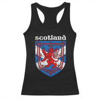 Scottish Pride Racerback Tank Top Scottish Rampant Lion Flag Scotland Coat of Arms