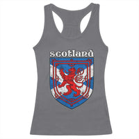 Scottish Pride Racerback Tank Top Scottish Rampant Lion Flag Scotland Coat of Arms