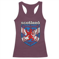 Scottish Pride Racerback Tank Top Scottish Rampant Lion Flag Scotland Coat of Arms