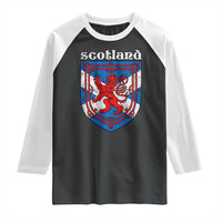 Scottish Pride Raglan Shirt Scottish Rampant Lion Flag Scotland Coat of Arms