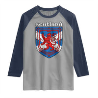 Scottish Pride Raglan Shirt Scottish Rampant Lion Flag Scotland Coat of Arms