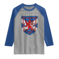 Scottish Pride Raglan Shirt Scottish Rampant Lion Flag Scotland Coat of Arms