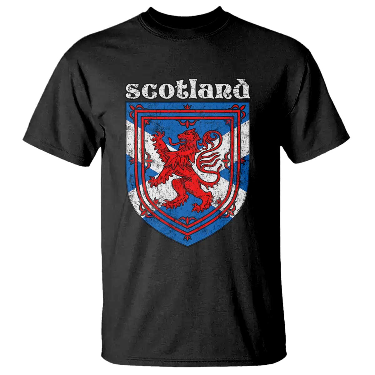 Scottish Pride T Shirt Scottish Rampant Lion Flag Scotland Coat of Arms