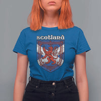 Scottish Pride T Shirt For Women Scottish Rampant Lion Flag Scotland Coat of Arms