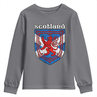 Scottish Pride Youth Sweatshirt Scottish Rampant Lion Flag Scotland Coat of Arms