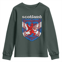 Scottish Pride Youth Sweatshirt Scottish Rampant Lion Flag Scotland Coat of Arms