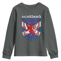 Scottish Pride Youth Sweatshirt Scottish Rampant Lion Flag Scotland Coat of Arms